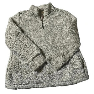 Original Weatherproof Vintage women's size large grey pullover sherpa